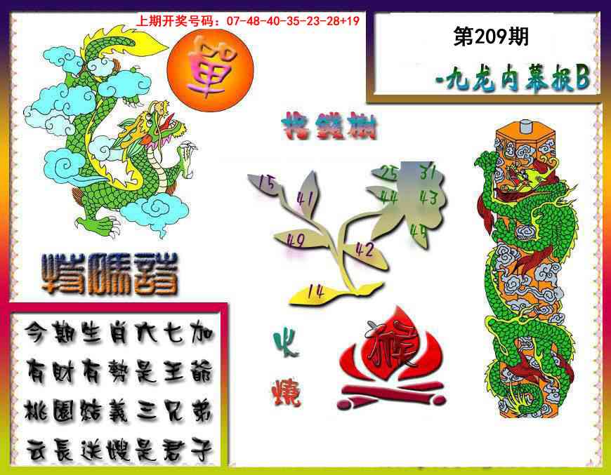 九龙内幕特肖图a