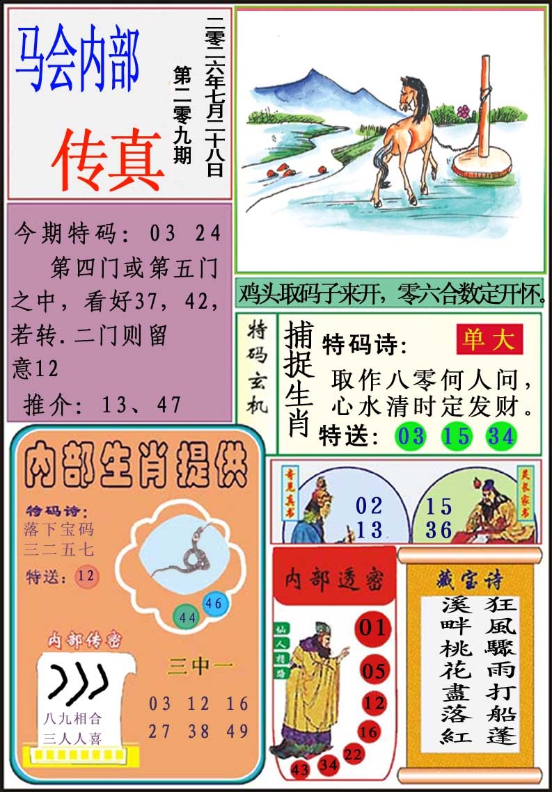 马会内部传真