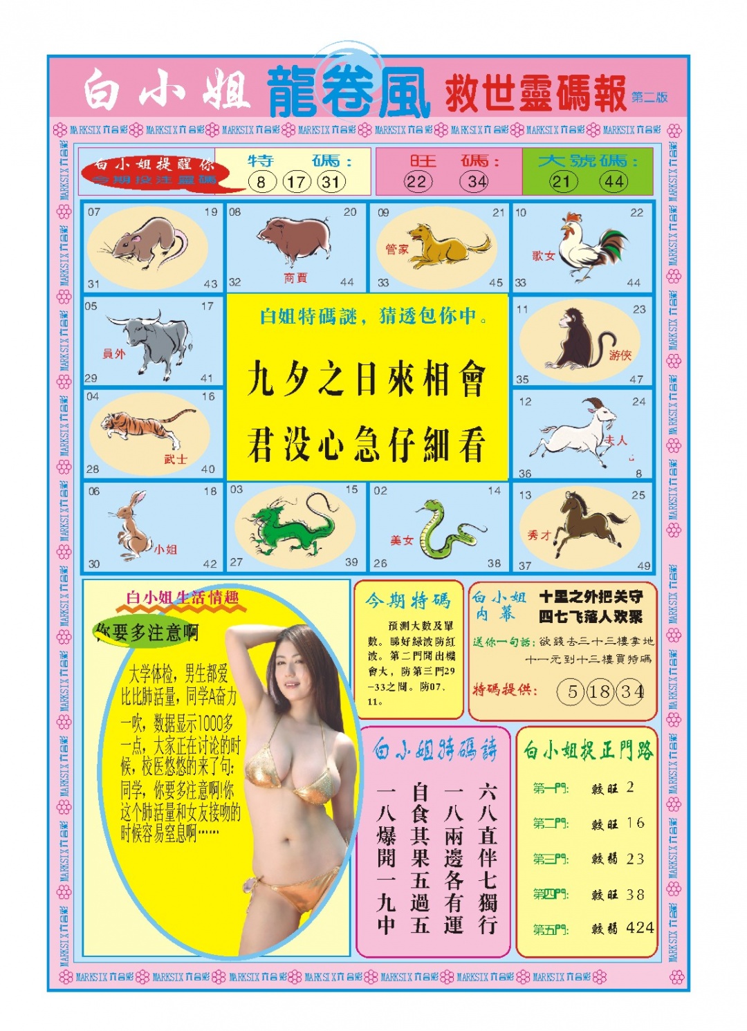 白小姐龙卷风B