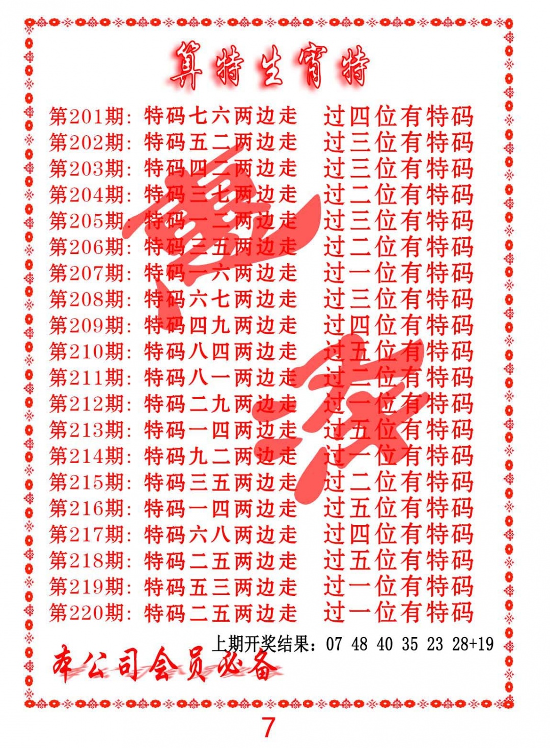算特生肖诗