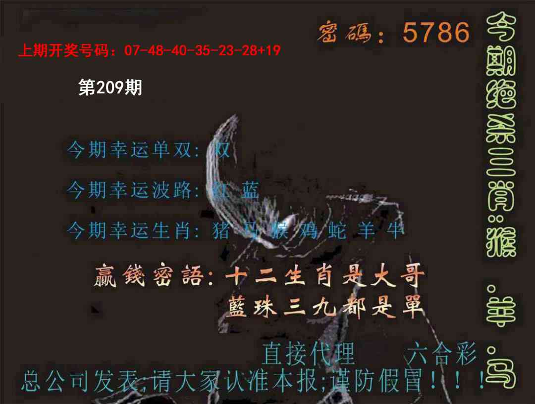 马经特码报