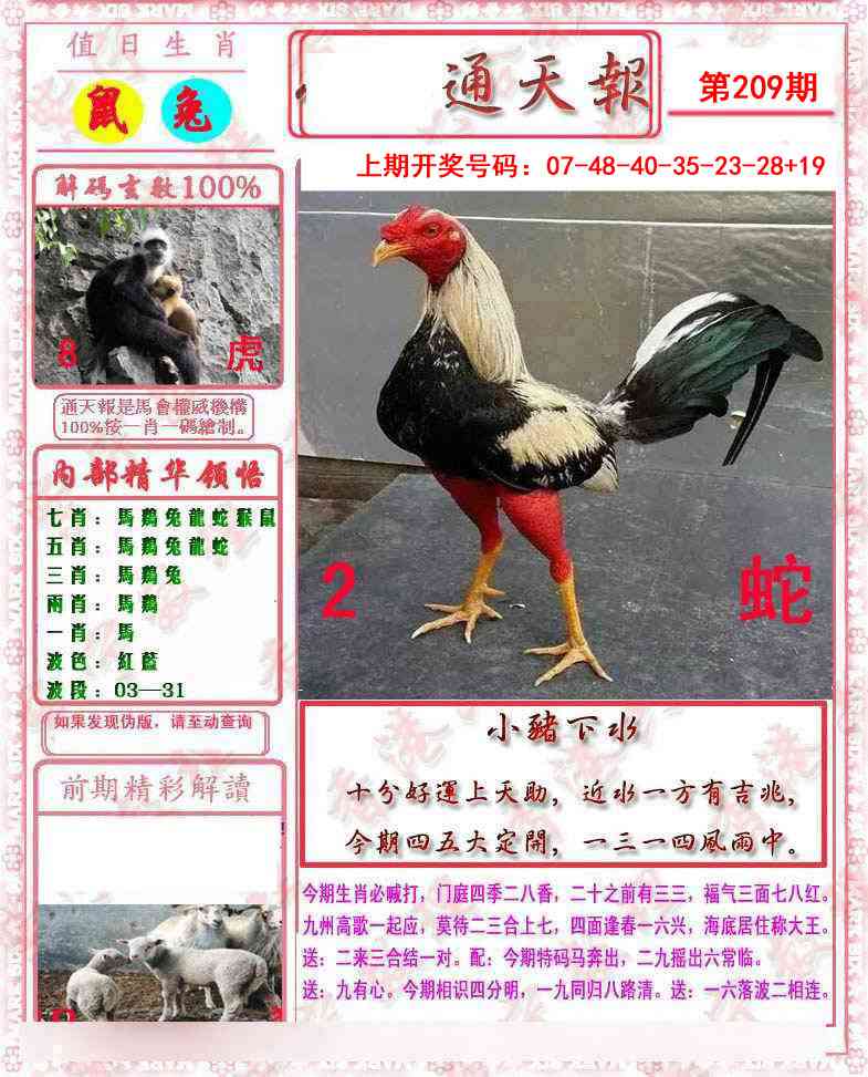 马经通天报