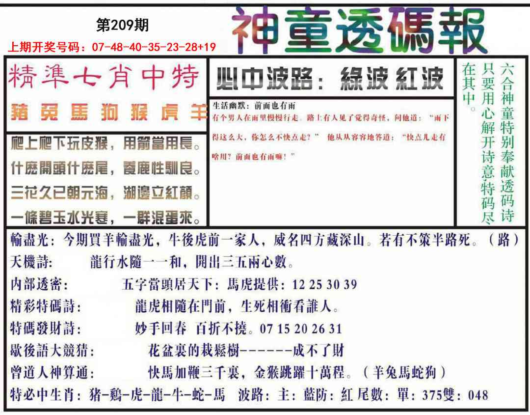 神童透码报