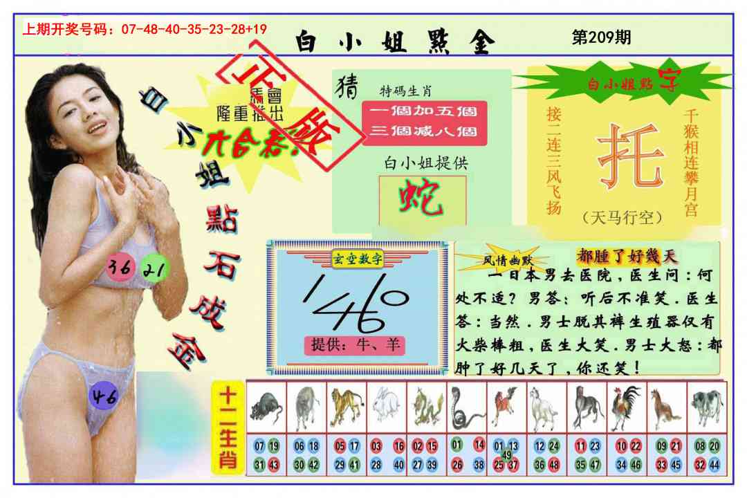 白小姐点金