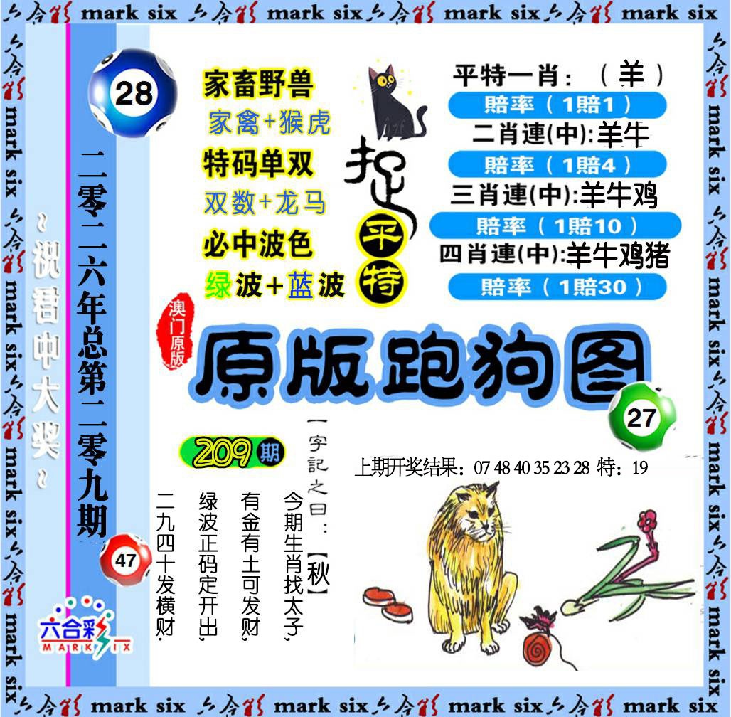 原版跑狗图