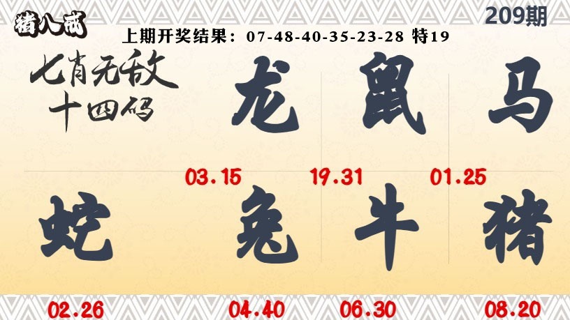 七肖无敌14码