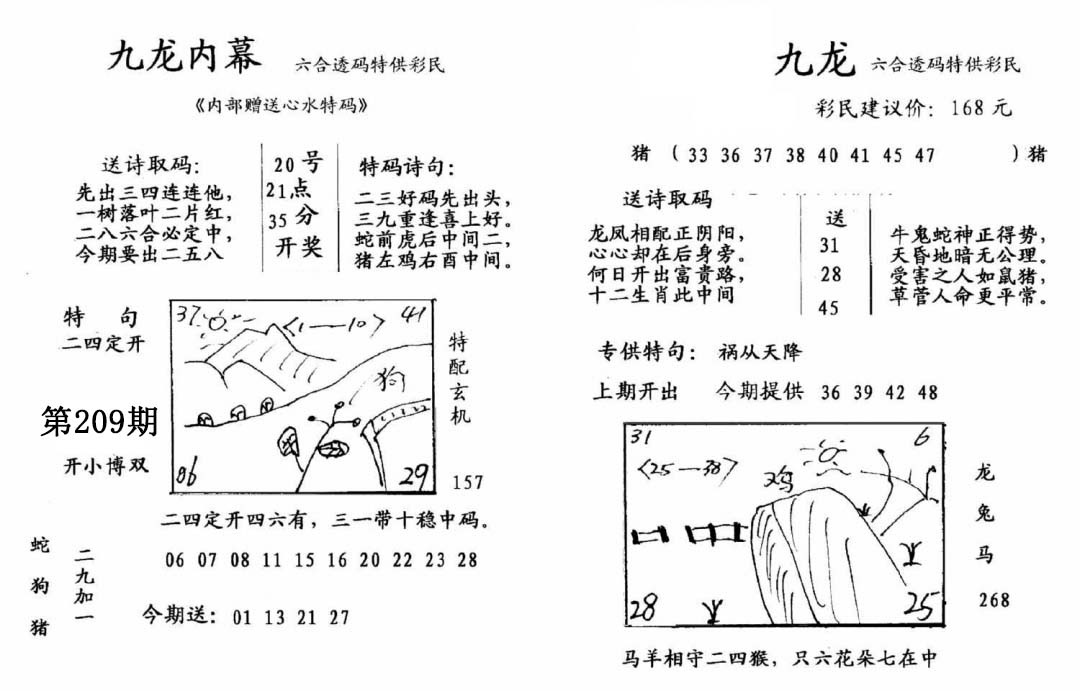 九龙内幕(开奖)